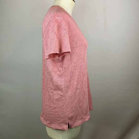 ATM Anthony Thomas Melillo Tee Short Sleeve Cotton Slub Knit Juneberry XL NWT - Picture 4 of 9